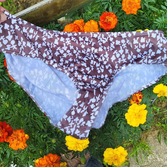 Women's XL Coffee Two Piece Swim Dress - Picture 5 of 9